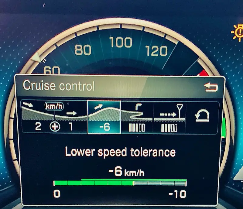 Predictive Powertrain Control setting of the lower speed tolerance