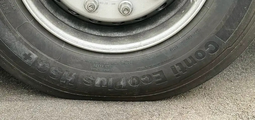 Belasteter Reifen